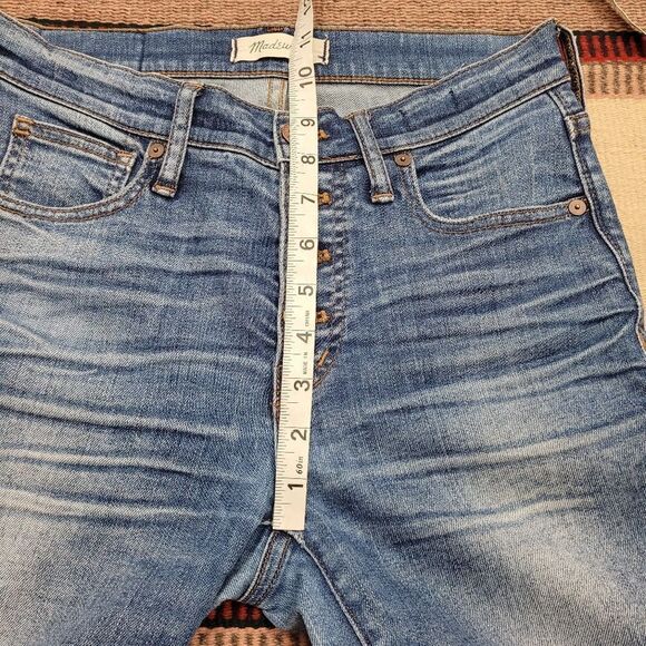 Madewell 9” High Rise Skinny Jeans Exposed Buttons Size 26 - Picture 8 of 10